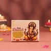 FlowerAura Premium Diwali Gift Box of Kaju Katli, Wooden Plank, Lotus Toran, Reed Diffuser, Set of 12 Candle Diya | Corporate Gifting | Tradational Diwali Gift For Relatives & Friends view 4