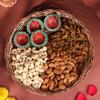 FlowerAura Premium Diwali Gift Box of Premium Mix Dry Fruits & Set of 4 Terracotta Diyas | Corporate Gifting | Tradational Diwali Gift For Relatives & Friends (Same Day Delivery) view 1