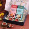 FlowerAura Premium Diwali Gift Box of Almonds Rock, Hazelnut Riocks, Set of 4 Terracotta Diyas | Corporate Gifting | Tradational Diwali Gift For Relatives & Friends (Same Day Delivery) view 1