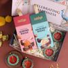 FlowerAura Premium Diwali Gift Box of Almonds Rock, Hazelnut Riocks, Set of 4 Terracotta Diyas | Corporate Gifting | Tradational Diwali Gift For Relatives & Friends (Same Day Delivery) view 2