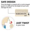 COZY CORNER Manual Hand Powered Nose Hair Trimmer | Handheld Manual Nose Hair Remover | 360-Degree Rotating Double Head Ear Cleaner And Nose Hair Cutter - 2 Pcs (1) view 3