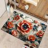 SKVM Water Absorbent mat for Bathroom Kitchen Floor Door Entrance Anti Slip Floor Foot Anti Skid Bathroom Shower mat (Design 19) view 1