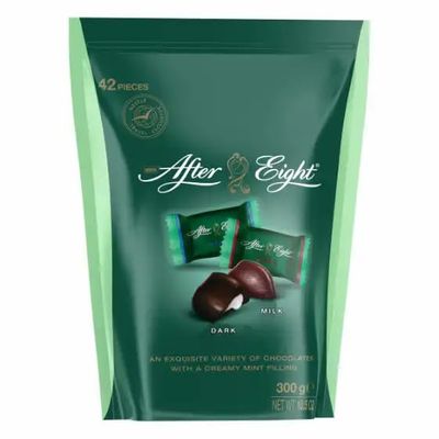After Eight Mint Chocolates, Milk & Dark Chocolate with Creamy Mint Filling, 300(From UK)