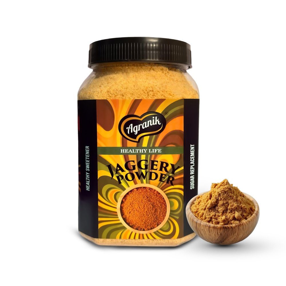 Agranik Natural Jaggery Powder, 100% Pure and Chemical Free, Traditional Gur Powder (Sugarcane) (700g)