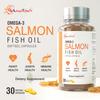 AayaTouch Omega-3 Salmon Fish Oil Softgel Capsules, Dietary Supplement for Heart, Joint and Immune Health, 30 Count view 2