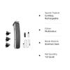 Drumstone (  ) Rechargeable Cordless Mens Trimmer & Shaver for Beard, Hair, Mustache Styling  3 Adjustable Clips, Precision Grooming Kit for Home or Travel view 4