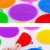 12 Pcs Silicone Dish Scrubber Reusable BPA-Free Sponge Dish Brush, Food Grade Rubber Sponges, Quick Dry & Dishwasher Safe for Kitchen, Fruits, Vegetables & Non-Scratch Cleaning Mix Colours view 3