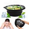 BatHRemedy Upgraded Ice Face Bowl for Skin Care, Foldable Ice Water Bowl for Facial Dip, Reusable Cooling Bowl for Spa, Cold Therapy Bath Bowl for Beauty, Portable Ice Facial Bowl for Daily Skincare ( Black ) view 1