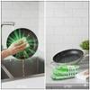 ECO SHINE Printed, Non-Printed & PET Bamboo Sponge, Plant-Based, Eco-Friendly, Antimicrobial, Anti-Odour, Reusable & Biodegradable Kitchen Sponges for Dishes, Utensils, Pots - Multi-Color Set of 3 view 4