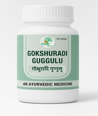 Elzac Herbals Gokshuradi Guggulu Ayurvedic Medicine for Digestive Health & Detox, 120 Tablets