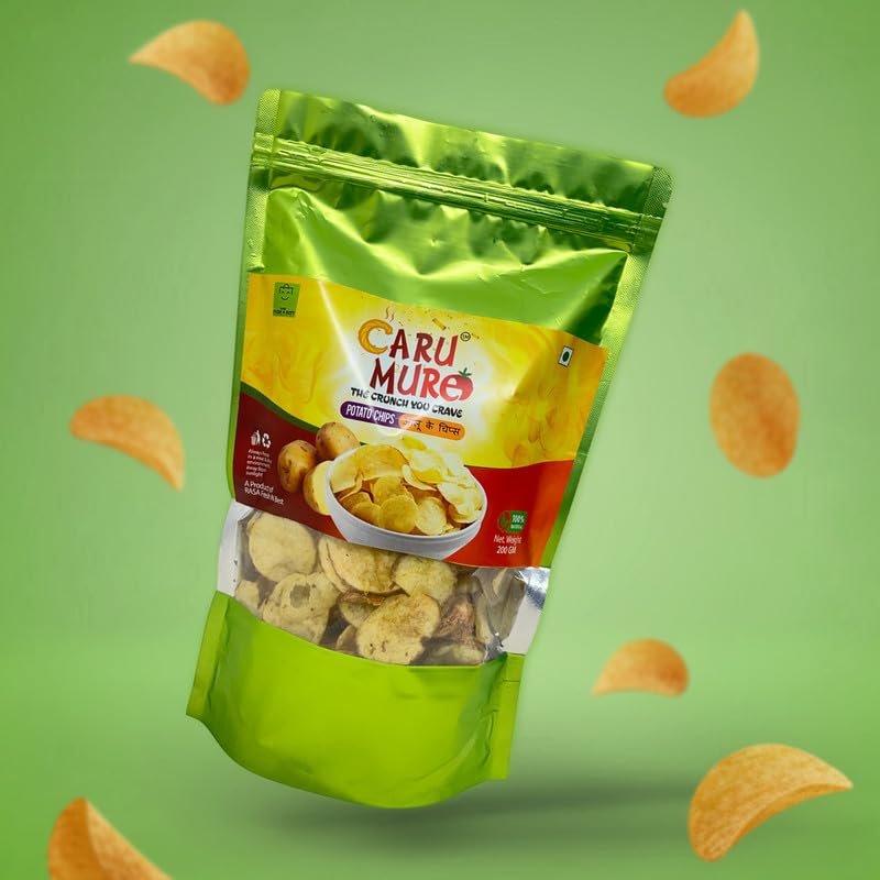 RASA FRESH N BEST ; PACKED FRESH AND BEST Potato Chips | Fresh, Tasty Aloo Wafers | Crunchy and Crispy Snack | No Palm Oil, Zero Trans Fat 1000g (Each of 200g, Pack of 5)