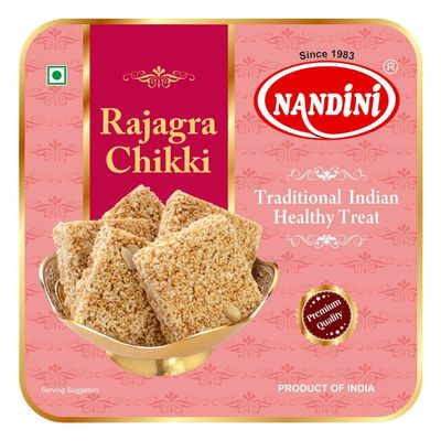 Nandini Rajgira Chikki 200gm | Rajghara Chikki | No Artificial Colours Flavours And Preservatives | Jaggery Chikki | 100% Natural Indian Sweets