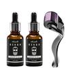 Beard & Hair Growth Oil, 30ml & Derma Roller For Hair Growth 0.5 mm| Dermaroller | Natural & Organic Beard Care with Castor, Argan & Jojoba Oils | Healthier Beard and Hair - Softens, Strengthens (Pack-2) view 1