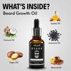 Beard & Hair Growth Oil, 30ml & Derma Roller For Hair Growth 0.5 mm| Dermaroller | Natural & Organic Beard Care with Castor, Argan & Jojoba Oils | Healthier Beard and Hair - Softens, Strengthens (Pack-2) view 2