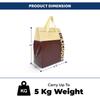 Hot and Cold take Away Bag for Food Storage, Insulated, Reusable, Thermal, Aluminium Foil Protection,Reinforced Thermal Food Storage Bag (50, Cream & Brown) view 3
