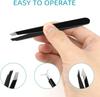 6PCS Professional Eyebrow Tweezers Set for Women & Men | Premium Stainless Steel Precision Tweezer Kit for Eyebrows, Ingrown Hair & Facial Hair Plucking | Slant, Pointed & Flat Tip Tweezers with Case view 4