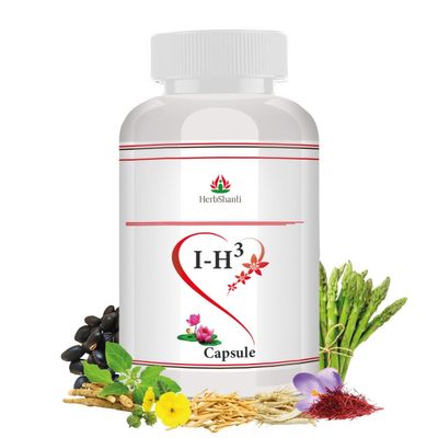HerbShanti IH3 Capsules for Men | Stamina & Power Booster Supplement with Original Shilajit, Ashwagandha, Gokshura & More (60 Tablets)