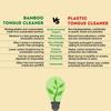 Big Leaf Bamboo Tongue Cleaner for Fresh Breath | 100% Natural, Biodegradable & Eco-Friendly Oral Hygiene Tool | Gentle on Taste Buds, Anti-Bacterial, Non-Toxic, Wax-Coated Tongue Scraper (Pack of 2) view 4