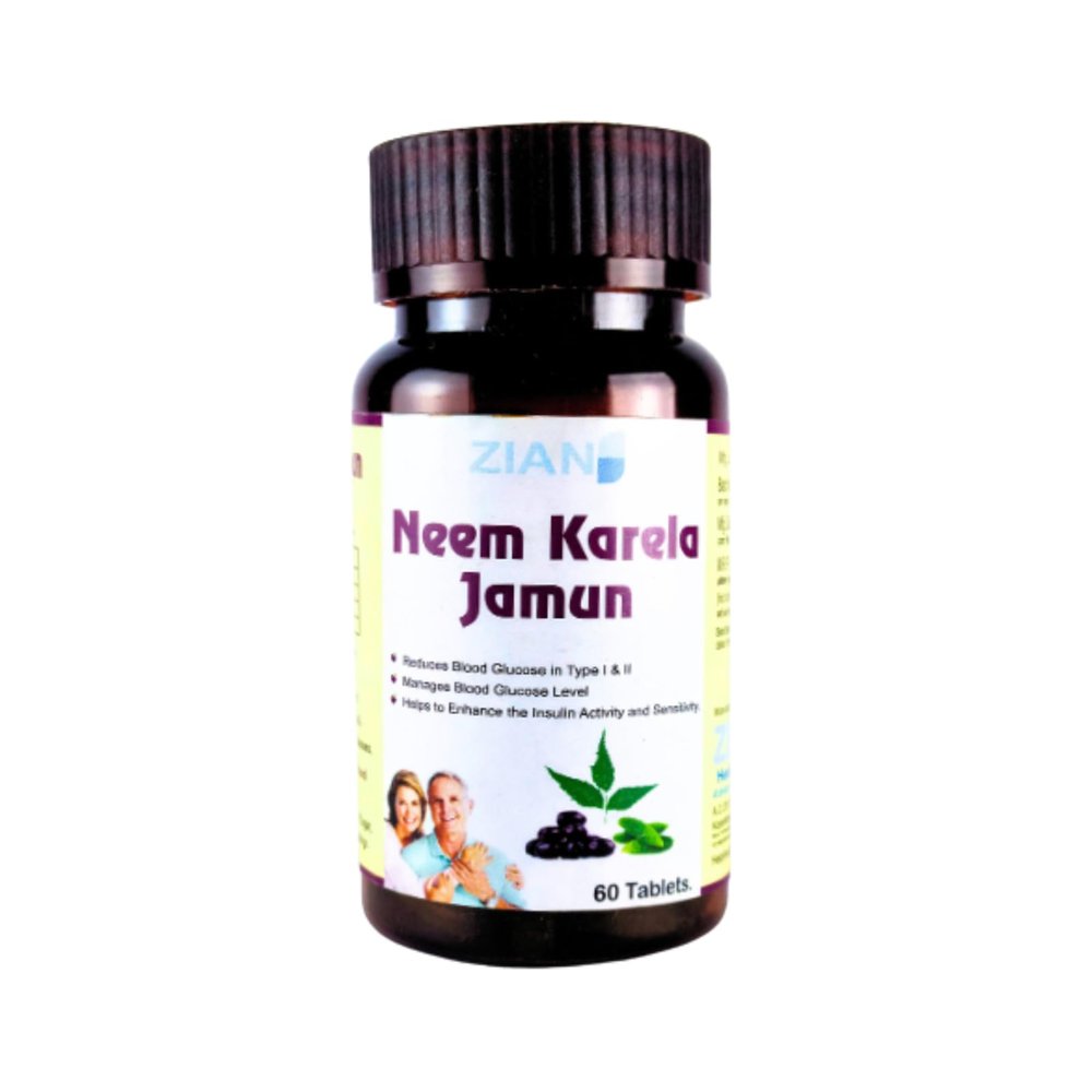 Neem Karela Jamun Tablets Ayurvedic Blood Glucose Controller Support for Daily Wellness | 30 Tablets