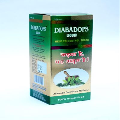 Diabadops Liquid Ayurvedic Sugar Control Supplement, 450ml, 100% Sugar Free , Helps Control Blood Sugar Level & Reduces Bad Cholesterol | Good for Metabolic & Digestive Health | Ayurvedic Health Juice For Diabetic Care
