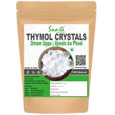 Saara Herbal Fresh Omam Salt -25g | Omam Uppu | Ajwain/Carom Seed Thymol Salt for Digestion