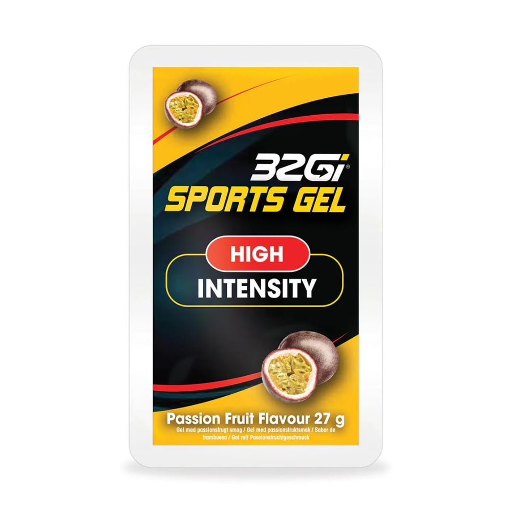 32Gi Sports Energy Gel | Quick Releasing Energy | Patended Snap Open Technology | Passion Fruit Flavour- 27g each