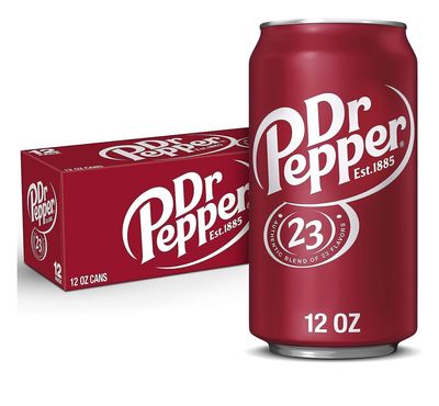Dr.Pepper Original Flavor Classic Carbonated Beverage Drink, 23 Flavour Blend, Bold & Refreshing Taste 330ml Each Pack of 8 (Imported)