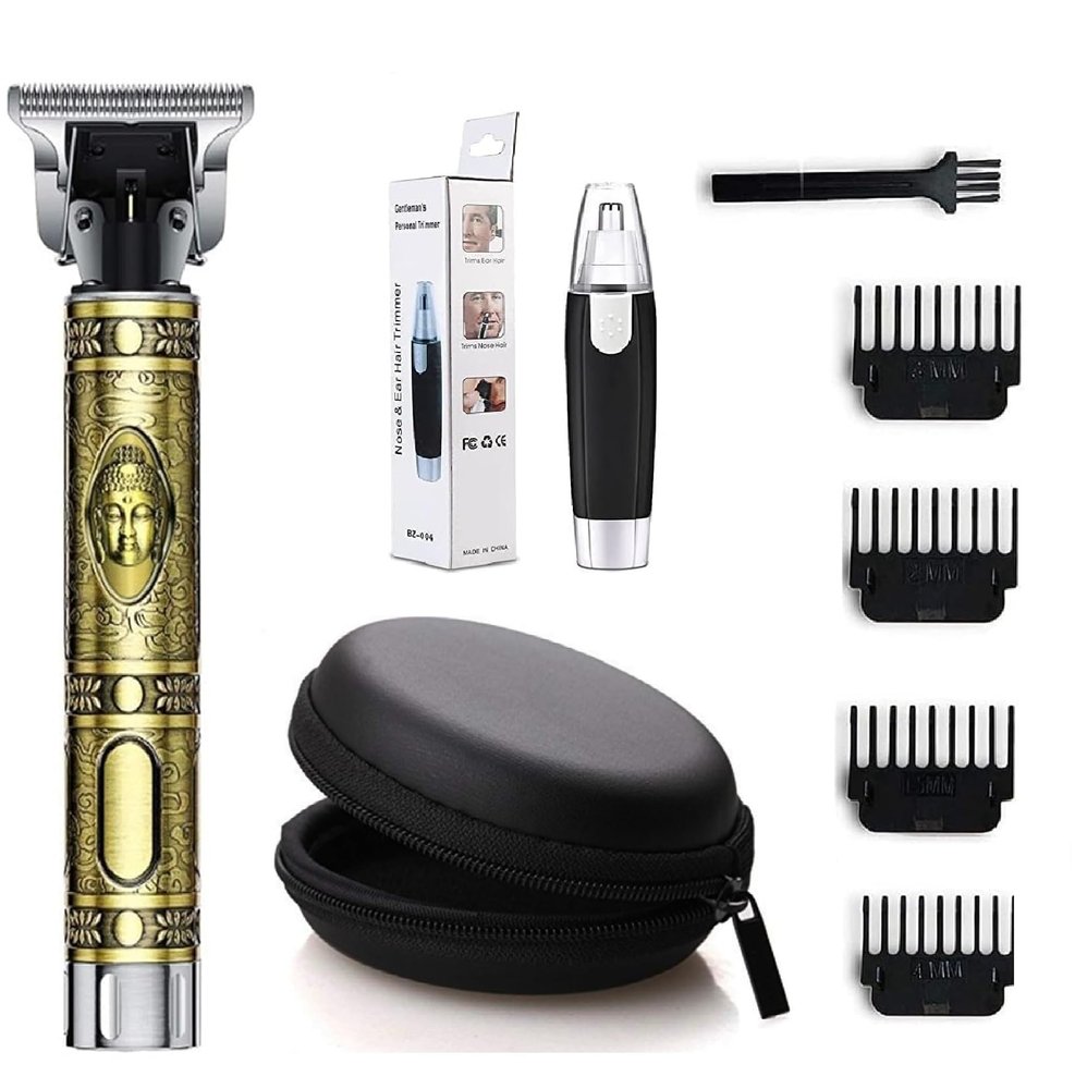 Hair Trimmer,Electric Shaving Machine,Adjustable Blade Clipper,trimmer for men,Body Trimmer,Men Beard,Trimmers for man,Professional Shaver For Men COMBO PACK-3 (TRIMMER+NOSE TRIMMER+CARRY BAG)