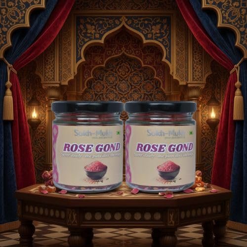 ROSE GOND I Homemade by SukhMukh I Healthy - Refreshment I Mukhwas I Mouth Freshener I Pack of 1, 2, 3 & 4-100gms (2)