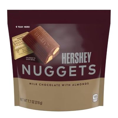 Dryfruit mart Hershey Nuggets Almonds with Milk Chocolate, 218g (Imported)