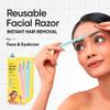 Bloom by Bold Care Face Razor for Women | Eyebrow, Upper Lip & Facial Hair Removal | Painless & Gentle Dermaplaning Tool | Pack of 3 | For Smooth, Glowing Skin view 2