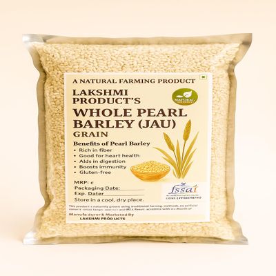LAKSHMI Product's Barley Seeds (1.8 KG)  Premium Natural, Chemical-Free Pearl Barley for Porridge, Salads, Sprouting 1800 Gram's Pack