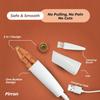 Eyebrow Trimmer for Women 2 in 1 Rechargeable Facial Hair Remover with Replaceable Heads, Professional Painless Personal Hair Removal Eyebrow Razor with Indicator Lights (White) view 4