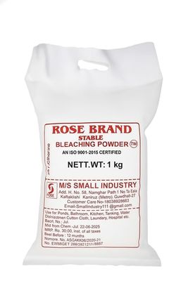 Rose branded Bleaching Powder (1 KG) (pack of 10) for Disinfectant, Bathroom, Algae, Water Tank, Clothes and Outdoor Area Cleaning