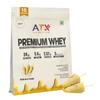 ATX Nutrition Premium Whey Protein Isolate + Concentrate Kesar Kulf 525g - 15 Sachets | 24g Protein, 5.6g BCAA, 2.57g Leucine | Hydrolysate Blend with Ayurvedic Extracts & DigeZyme view 1