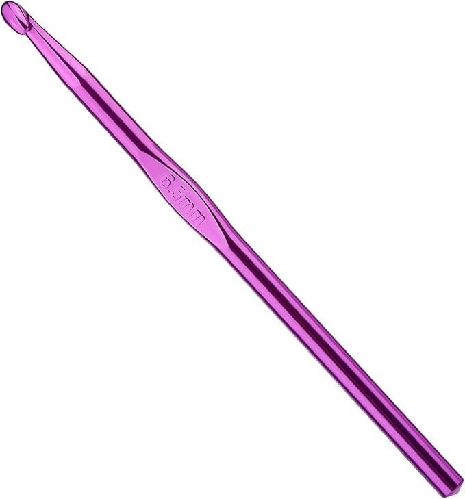 GIRLYZ Attire Crochet Hooks Aluminum Knitting Needles for Arthritic Hands, Crochet Needles for Yarn Craft, Nice Gift for Women (Multicolor, 6.5mm)