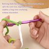 GIRLYZ Attire Crochet Hooks Aluminum Knitting Needles for Arthritic Hands, Crochet Needles for Yarn Craft, Nice Gift for Women (Multicolor, 6.5mm) view 3