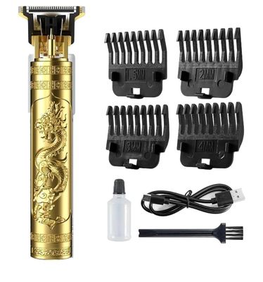 Hair and Beard Trimmer for Men, Cordless Grooming Kit with Adjustable Guards, 4 Adjustment