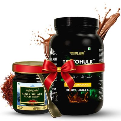 Alvista Labs Combo Pack Whey Gym Protein Powder with Shilajit, Natural Supplement for Fitness and Strength for Men and Women