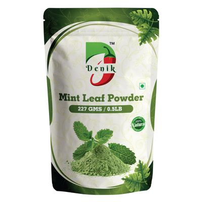 Natural Pure Mint Leaf (Pudina) Powder, 227g, No Preservatives, for Digestion, Fresh Breath, Hair, Skin Care