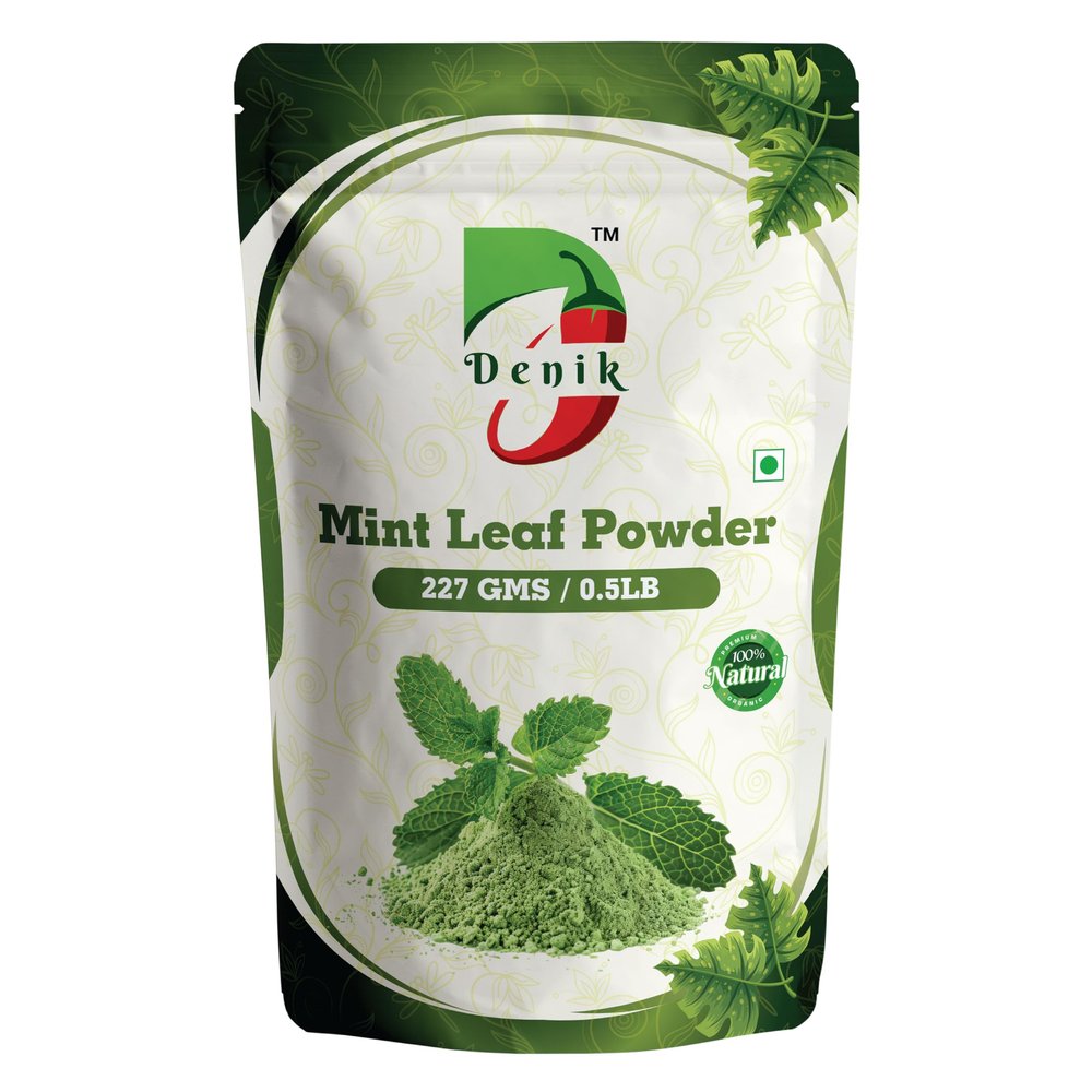 Natural Pure Mint Leaf (Pudina) Powder, 227g, No Preservatives, for Digestion, Fresh Breath, Hair, Skin Care