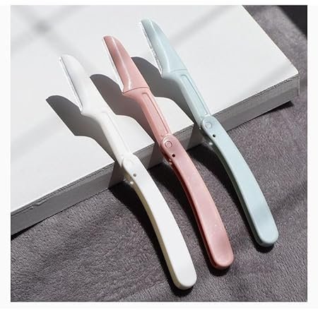BM SALES Eyebrow Razor Shaper & Trimmer Touch-Up Face Razor with Precision Guide Cover | Dermaplaning Tool & Wax-Less Skin Care Kit for Women & Men