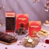 Bakingo Premium Gift Hamper of 2 Assorted Cookies, Tea Cake, Tea Light Candle, Small Diya In Box For Birthday Gift, Anniversary Gift, Christmas Gift & New Year Gift (Same Day Delivery) view 3