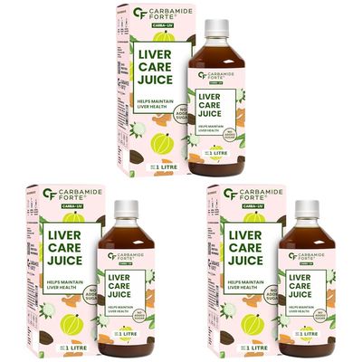Carbamide Forte Ayurvedic Liver Care Juice | Herbal Liver Detox Supplement | Antioxidant-Rich Formula with 5 Ayurvedic Herbs | Liver Cleanser for Detox & Digestion | No Added Sugar & Artificial Colour | 1L