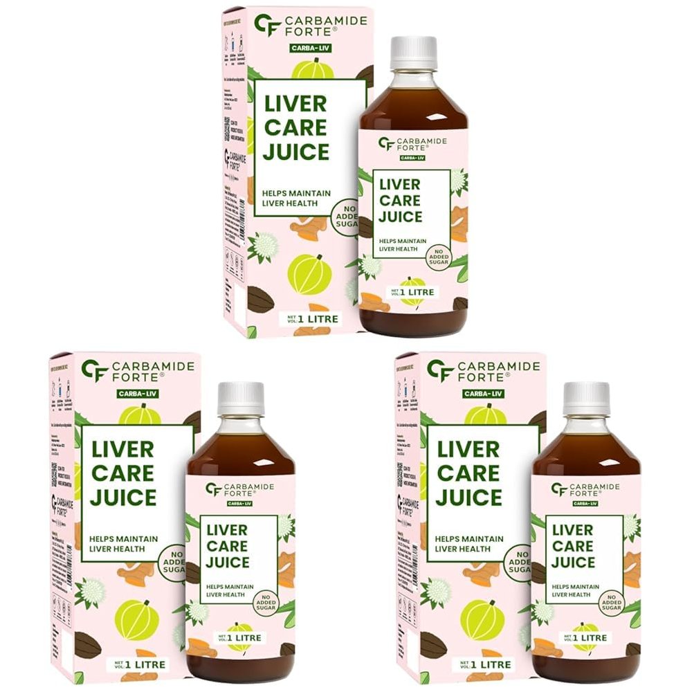 Carbamide Forte Ayurvedic Liver Care Juice | Herbal Liver Detox Supplement | Antioxidant-Rich Formula with 5 Ayurvedic Herbs | Liver Cleanser for Detox & Digestion | No Added Sugar & Artificial Colour | 1L
