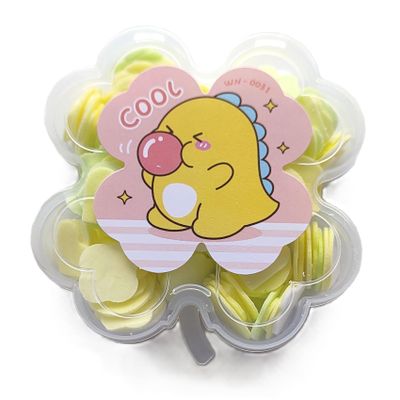 Kids Travel Paper Soap, Flower-Shaped Container, Paper Soap Disposable Mini Soap Bottle, Scented Soap Bath Sheets Flakes Portable Flower Tube Petals, Flower Shape Bottle For Travelling, Hand Washing Sheets (4, Yellow)