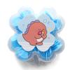 Kids Travel Paper Soap, Flower-Shaped Container, Paper Soap Disposable Mini Soap Bottle, Scented Soap Bath Sheets Flakes Portable Flower Tube Petals, Flower Shape Bottle For Travelling, Hand Washing Sheets (6, Blue) view 1