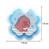 Kids Travel Paper Soap, Flower-Shaped Container, Paper Soap Disposable Mini Soap Bottle, Scented Soap Bath Sheets Flakes Portable Flower Tube Petals, Flower Shape Bottle For Travelling, Hand Washing Sheets (6, Blue) view 2