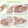 Kids Travel Paper Soap, Flower-Shaped Container, Paper Soap Disposable Mini Soap Bottle, Scented Soap Bath Sheets Flakes Portable Flower Tube Petals, Flower Shape Bottle For Travelling, Hand Washing Sheets (5, White) view 3