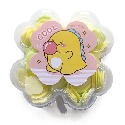 Kids Travel Paper Soap, Flower-Shaped Container, Paper Soap Disposable Mini Soap Bottle, Scented Soap Bath Sheets Flakes Portable Flower Tube Petals, Flower Shape Bottle For Travelling, Hand Washing Sheets (3, Yellow)